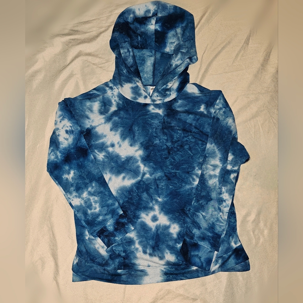 NWT RBX Tie-Dye Active Hoodie - Blue/White